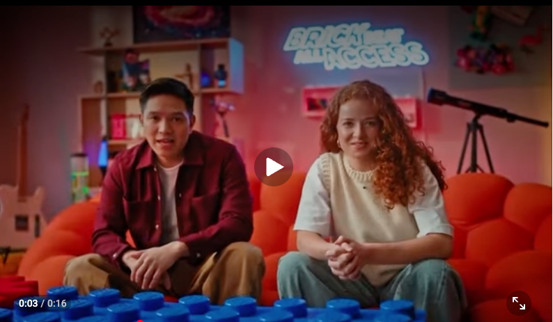 Laura and Frankie Presenting the Lego Series